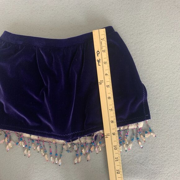 Mara Dancewear Child Large Contemporary Set Velvet Beaded Skort & Top Perform - Picture 5 of 8